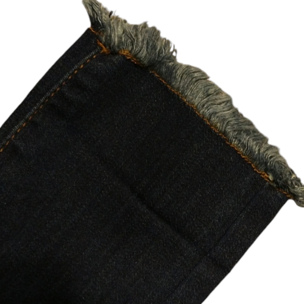 2/$20 High waist, high rise, dark stretchy skinny jeans With Fray - Picture 4 of 4